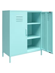 Novogratz Green Cache 2 Door Metal Locker Storage Cabinet - Image 3 of 5