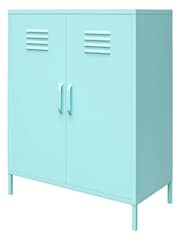 Novogratz Green Cache 2 Door Metal Locker Storage Cabinet - Image 4 of 5