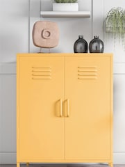 Novogratz Yellow Cache 2 Door Metal Locker Storage Cabinet - Image 1 of 4