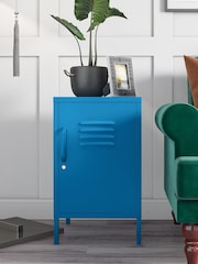 Novogratz Blue Cache Metal Locker End Table - Image 1 of 5