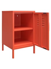 Novogratz Orange Cache Metal Locker End Table - Image 3 of 5