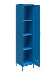 Novogratz Blue Cache Single Metal Locker Storage Cabinet - Image 4 of 5