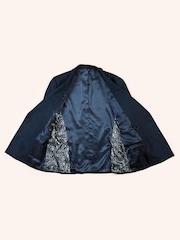MOSS Blue Slim Fit Twisted Suit: Jacket - Image 5 of 5