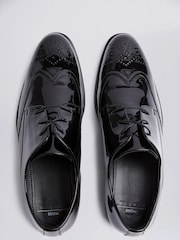 MOSS Black Kensington Patent Dress Brogues - Image 2 of 4