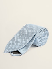 MOSS Blue Textured Tie - Image 1 of 2