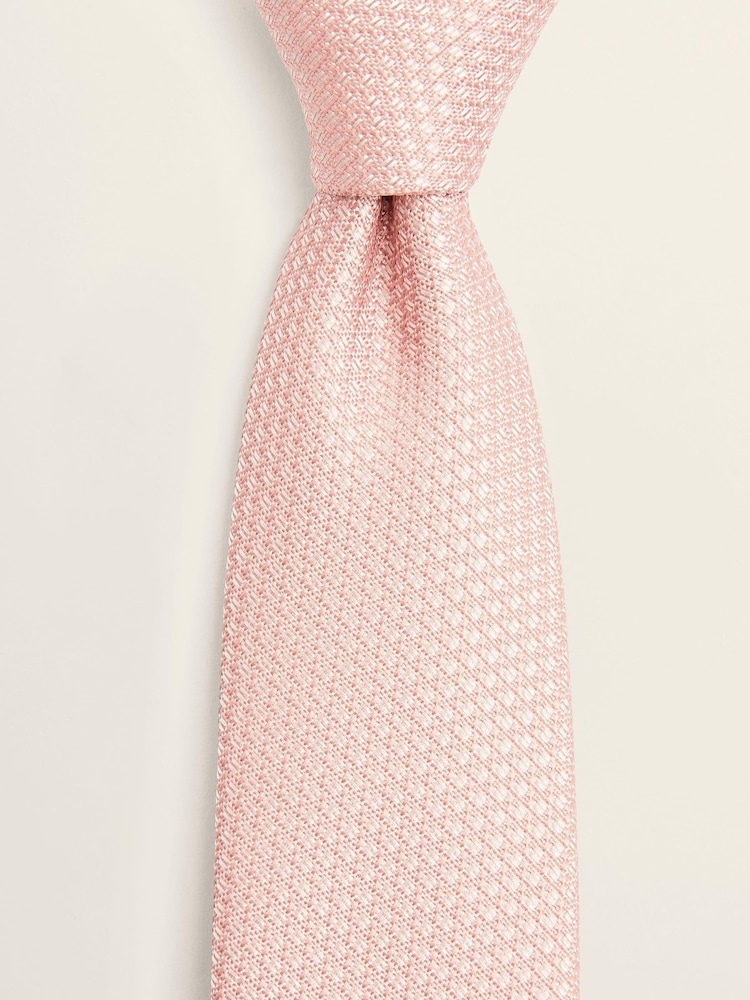 MOSS Pink Textured Tie - Image 1 of 2