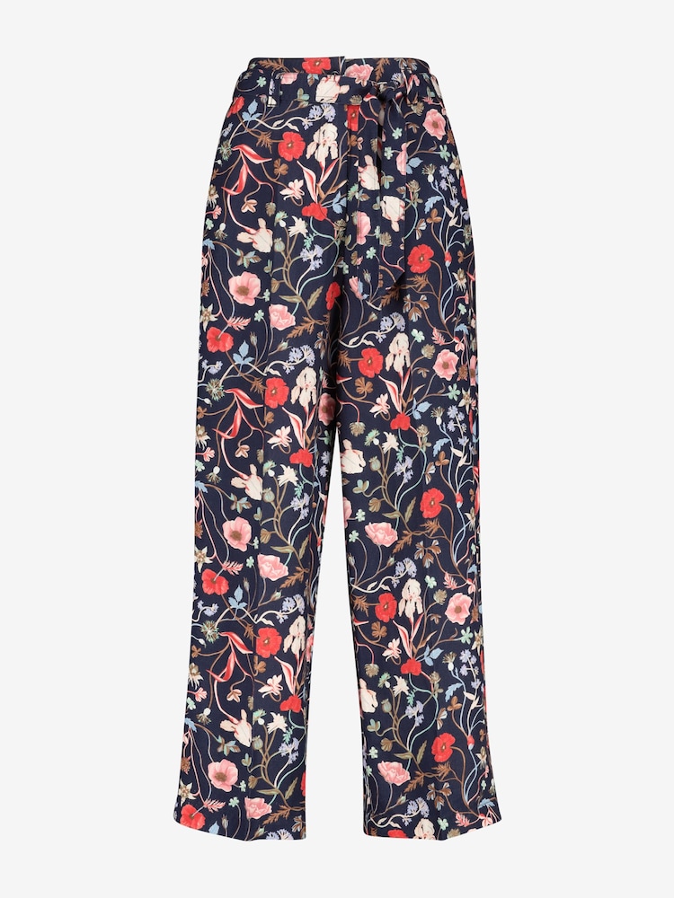 GANT Blue Wild Floral Belt Cropped Pants - Image 1 of 2