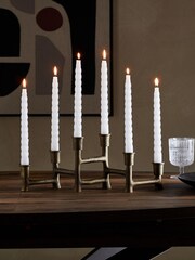 Black Distressed Metal Candelabra - Image 1 of 5