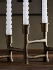 Black Distressed Metal Candelabra - Image 3 of 5