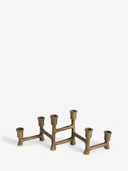 Black Distressed Metal Candelabra - Image 4 of 5