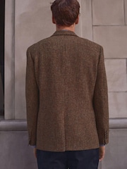 Braun - Signature Harris Tweed Britische Wolle Blazer - Bild 2 von 13