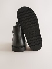 Black Standard Fit (F) Warm Lined Leather Chelsea Boots - Image 5 of 6
