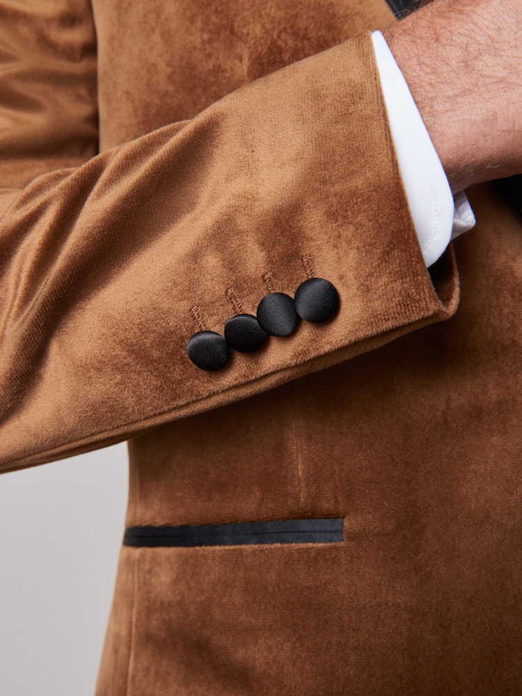 bronze - mince - Blazer en velours - Image 5 of 12