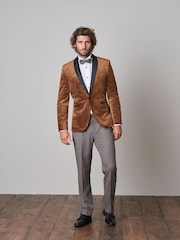 Bronze Slim Velvet Blazer - Image 6 of 12