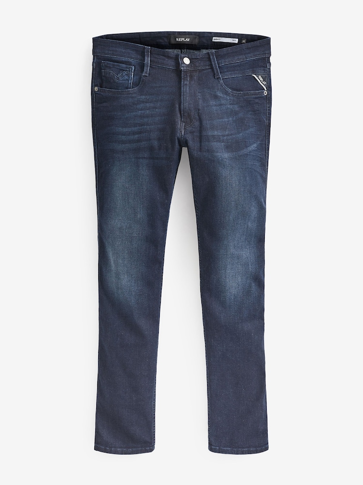 bleu foncé - Jeans anbass Replay slim/coupe slim Hyperflex - Image 8 de 8