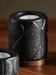 Black Bronx Tea Light Candle Holder - Image 4 of 7