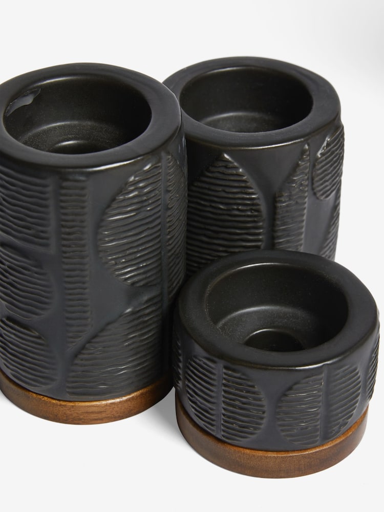 Black Bronx Tea Light Candle Holder - Image 7 of 7