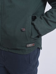 Aubin Green Dunstable Cotton Bomber Jacket - Image 6 of 7