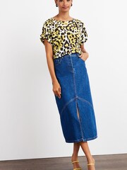 Olive Green Animal Boxy T-Shirt - Image 3 of 4