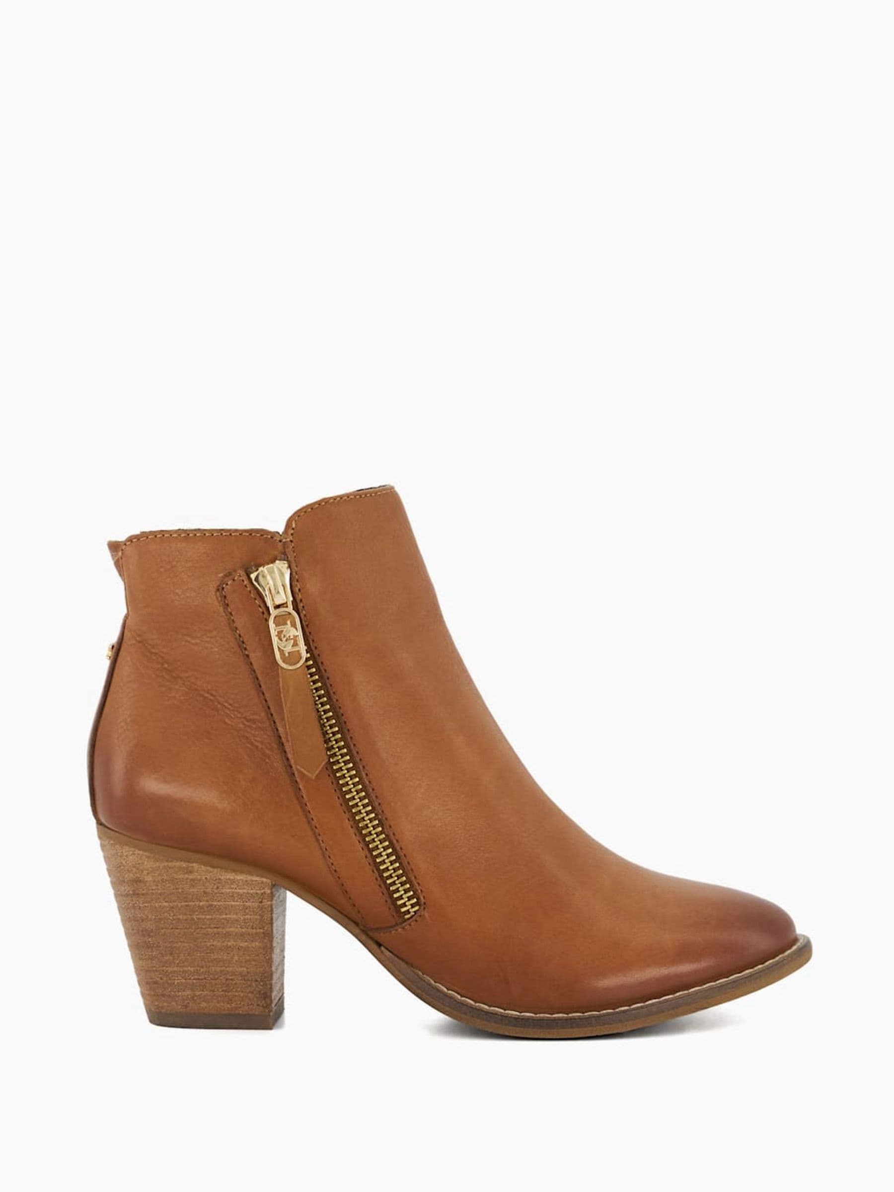 Buy Dune London Brown Wide Fit Paicey Zip Up Ankle Boots from Next Luxembourg