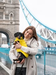Hugo & Hudson Dark Green and Grey Reversible Dog Puffer Jacket - Image 1 of 9