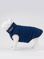 Hugo & Hudson Dark Green and Grey Reversible Dog Puffer Jacket - Image 3 of 4