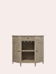 Laura Ashley Washed Dove Grey Alouette Drinks Cabinet - Image 2 of 4