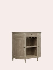 Laura Ashley Washed Dove Grey Alouette Drinks Cabinet - Image 3 of 4