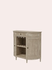 Laura Ashley Washed Dove Grey Alouette Drinks Cabinet - Image 4 of 4