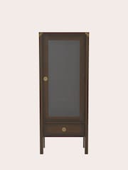 Laura Ashley Dark Chestnut Balmoral One Door One Drawer Display Unit - Image 2 of 4