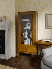 Laura Ashley Honey Gold Balmoral One Door One Drawer Display Unit - Image 1 of 4