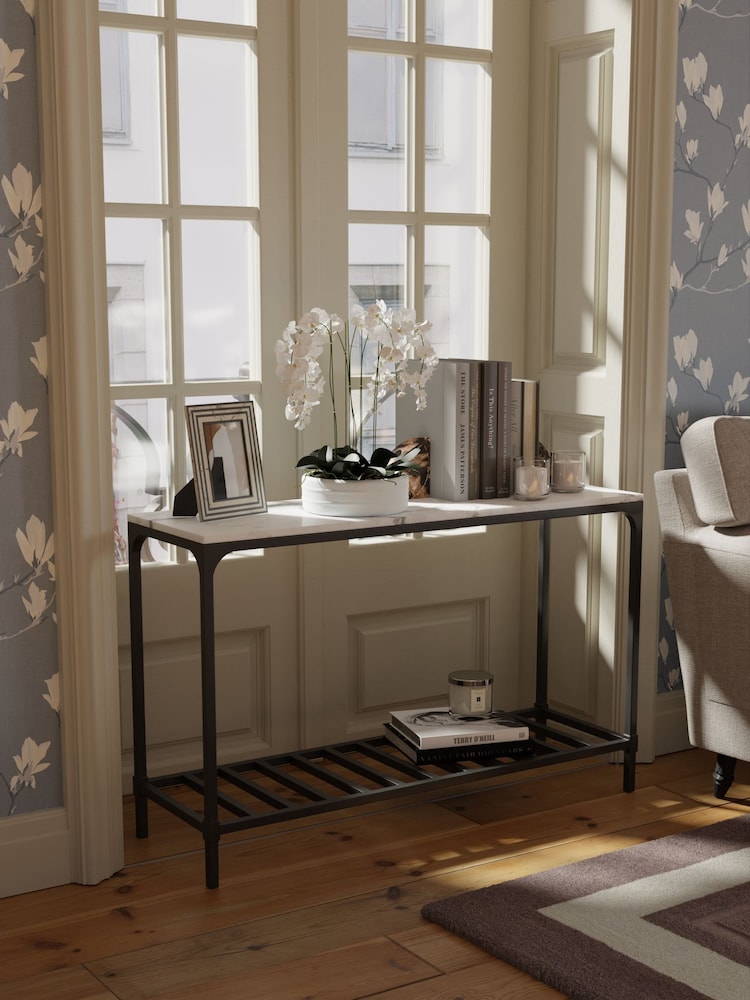 Laura Ashley Marble Brynford Console Table - Image 1 of 4