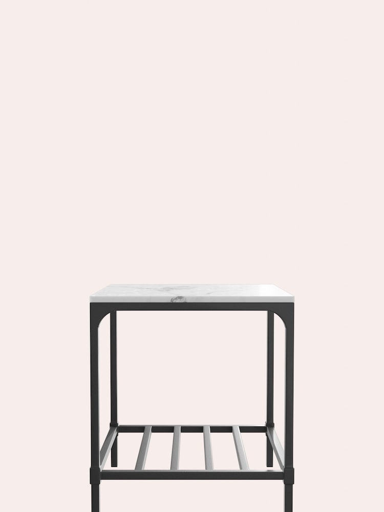 Laura Ashley Marble Brynford Side Table - Image 2 of 4