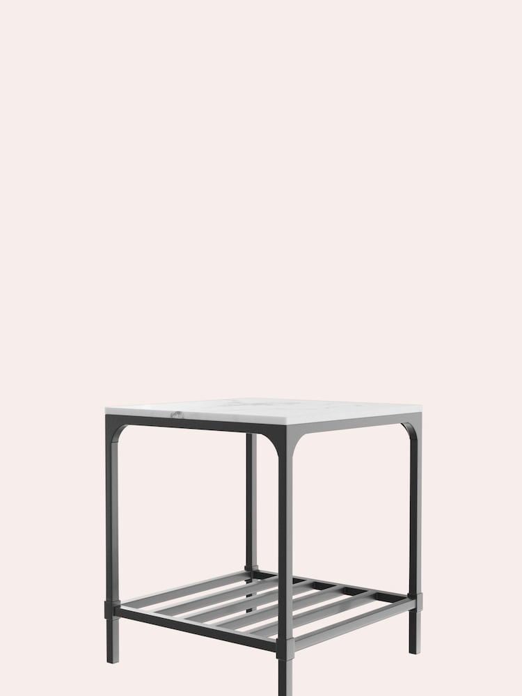 Laura Ashley Marble Brynford Side Table - Image 4 of 4
