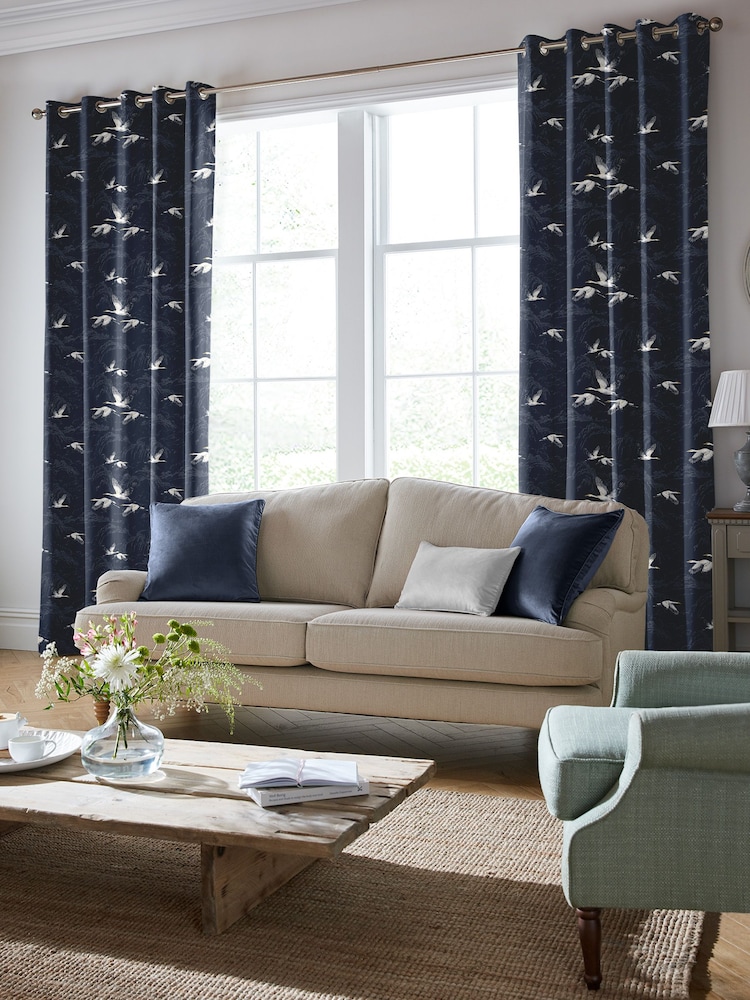 Laura Ashley Blue Animalia Made To Measure Curtains - Image 1 of 9