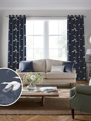 Laura Ashley Blue Animalia Made To Measure Curtains - Image 2 of 9
