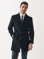 Black Epsom Smart Overcoat - Image 1 of 13