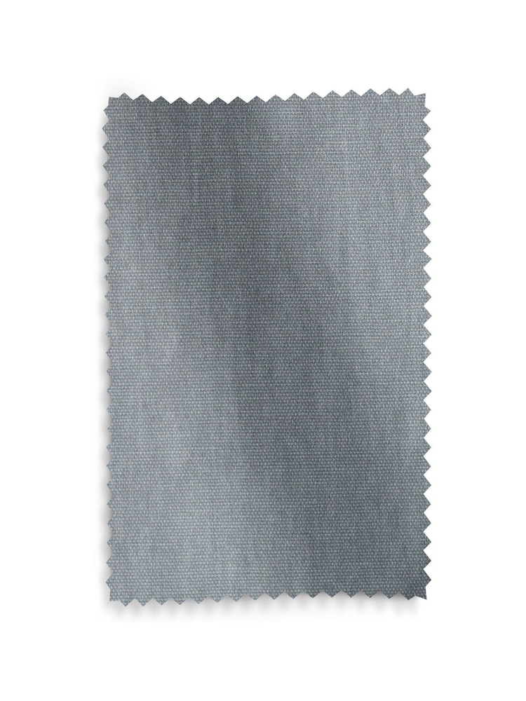 Grey Steel Blackout/Thermal Cotton Eyelet Curtains - Image 7 of 7