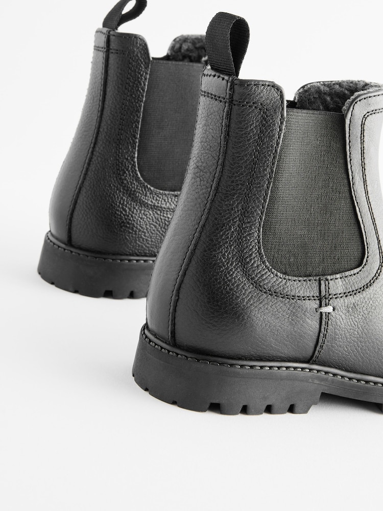 Noir - Bottines Chelsea en cuir à doublure chaude Thinsulate™ - Image 9 of 10