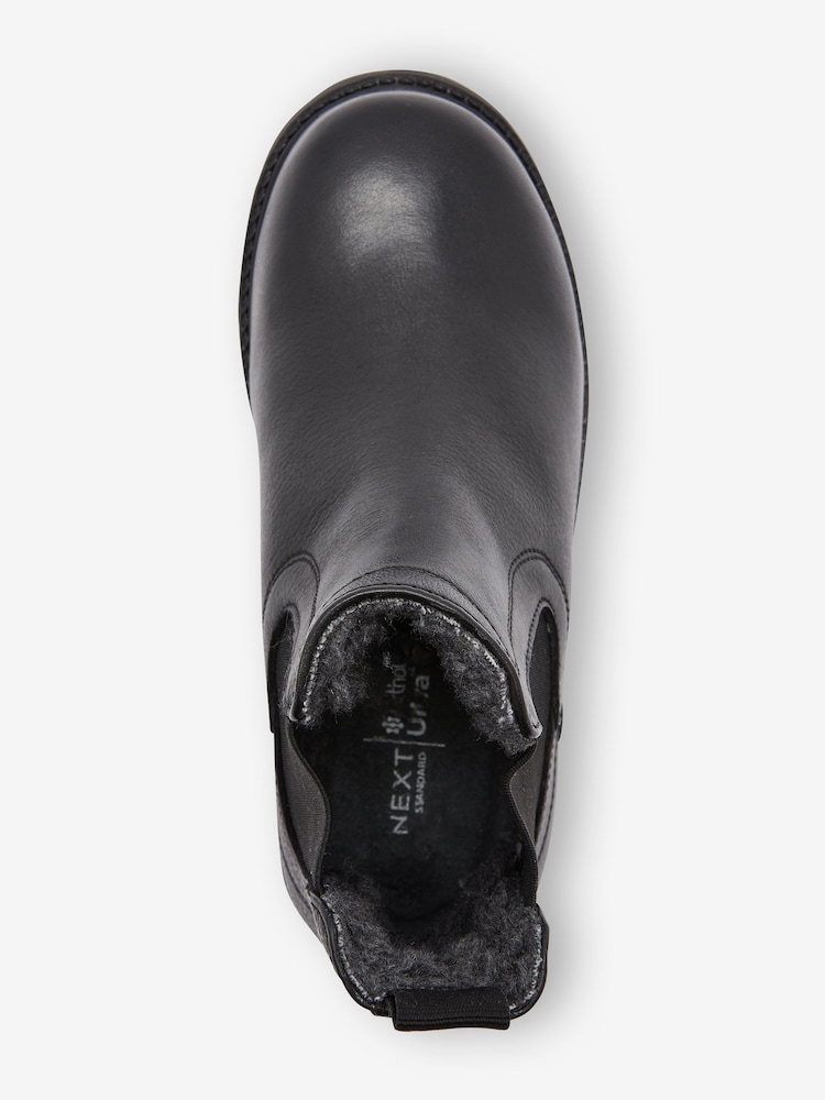 Noir - Bottines Chelsea en cuir à doublure chaude Thinsulate™ - Image 4 of 10