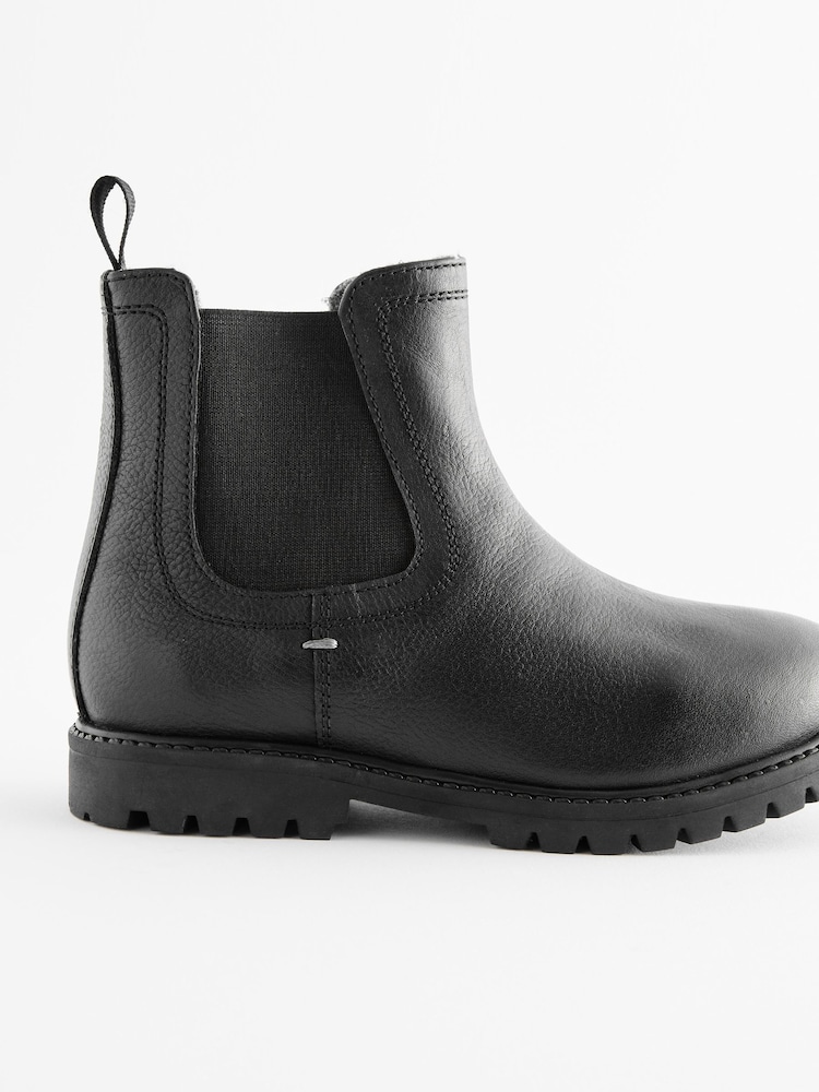 Noir - Bottines Chelsea en cuir à doublure chaude Thinsulate™ - Image 6 of 10