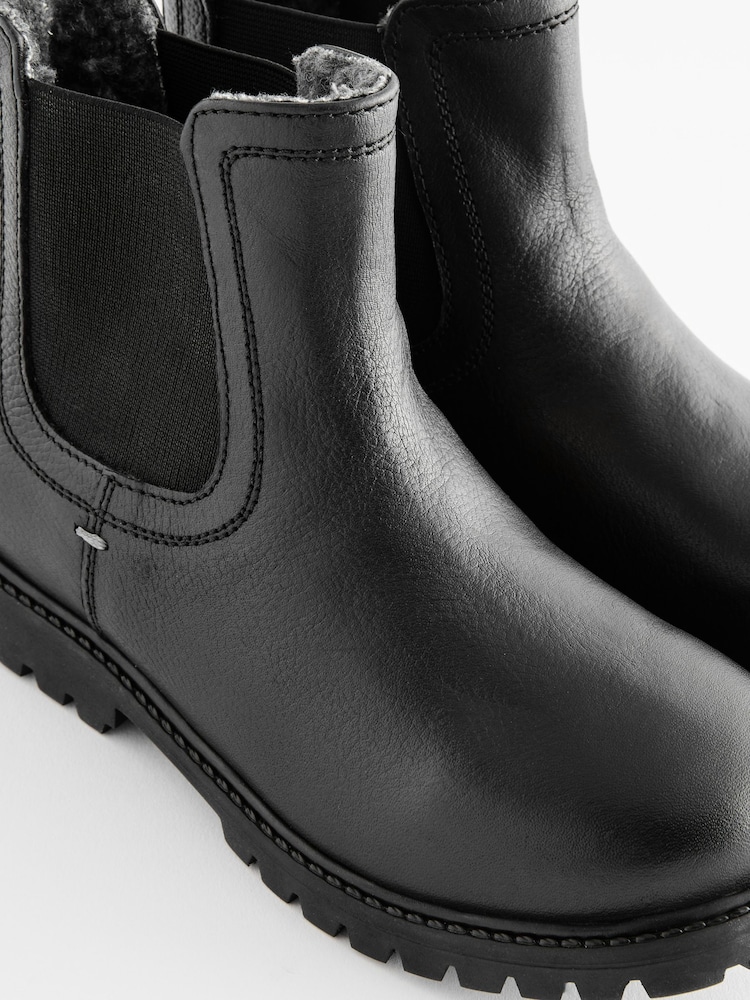 Noir - Bottines Chelsea en cuir à doublure chaude Thinsulate™ - Image 8 of 10