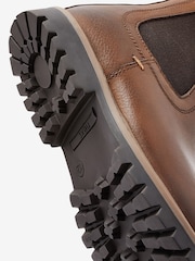 Chocolate Brown Standard Fit (F) Thinsulate™ Warm Lined Leather Chelsea Boots - Image 5 of 5