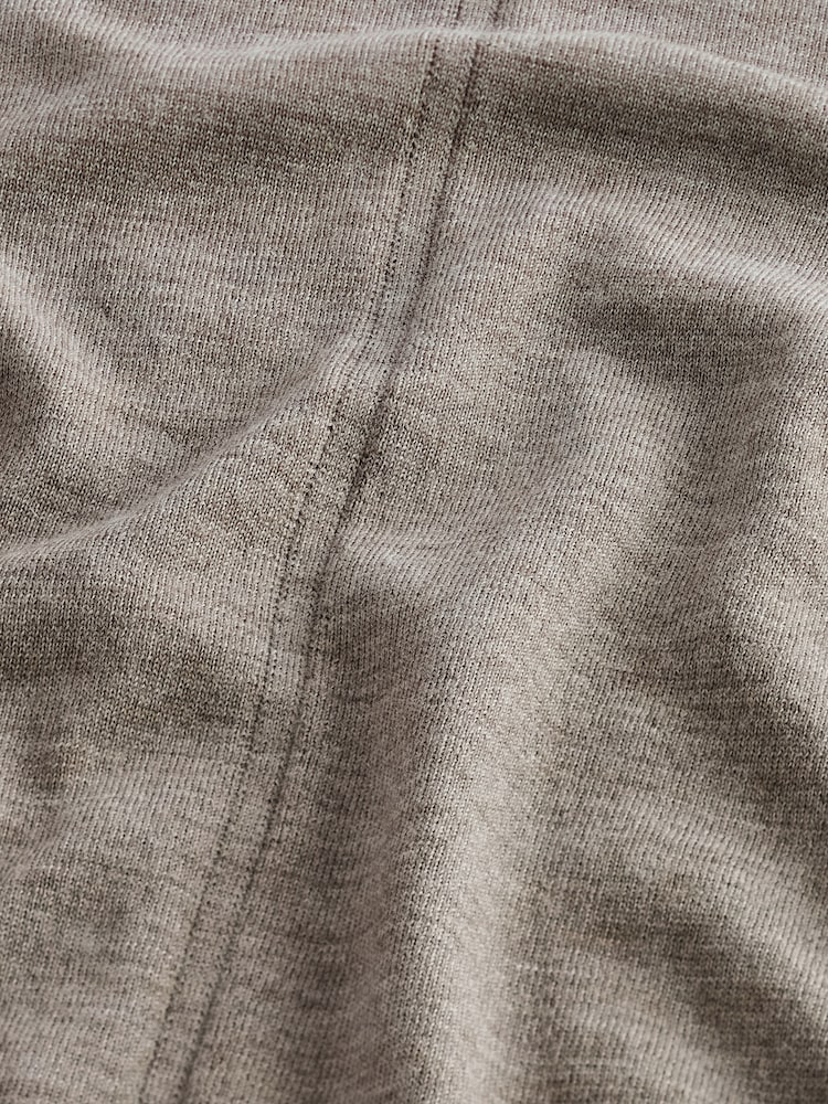 Mole Brown Premium 100% Merino Wool Roll Neck Jumper - Image 6 of 6