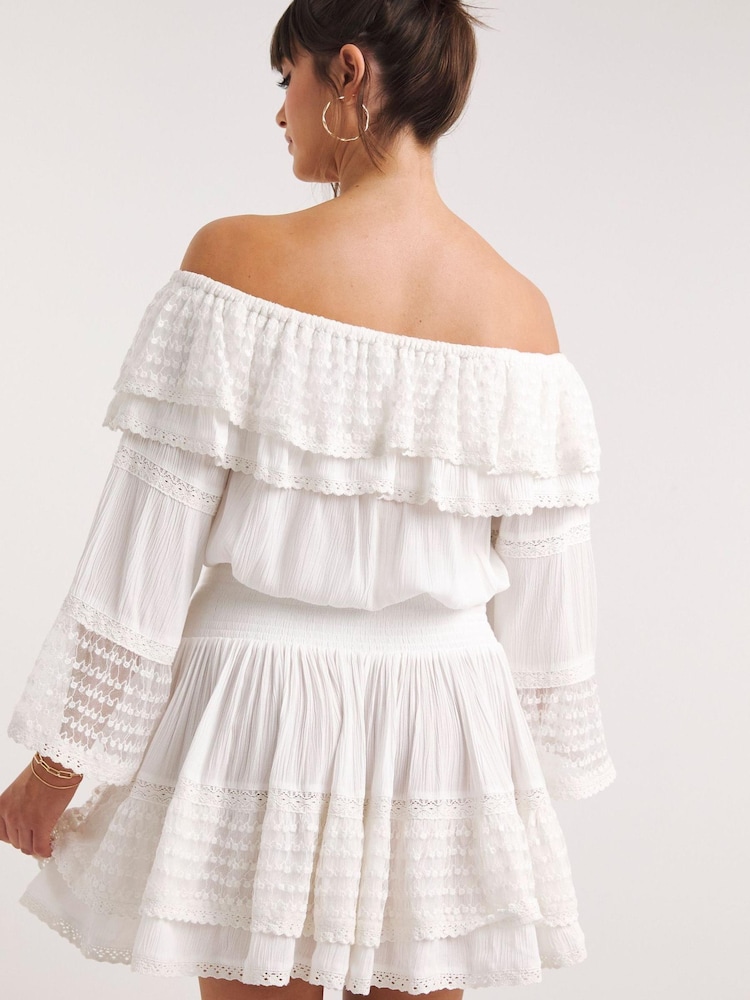 Figleaves Frida Beach Co-Ord White Cover-Up - Image 2 of 4