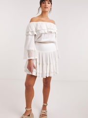 Figleaves Frida Beach Co-Ord White Cover-Up - Image 3 of 4