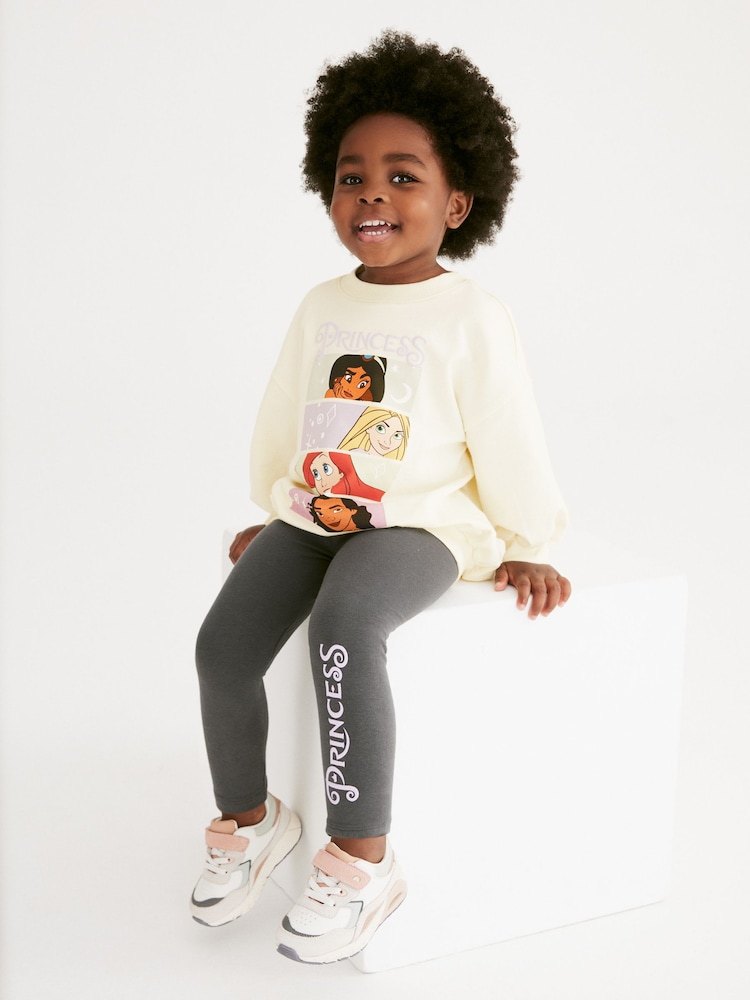 Multi Disney Princess Top & Legging Set (3mths-7yrs) - Image 2 of 7