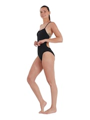 Speedo Black Endurance+ Thinstrap 1 Piece Swimsuit - Image 3 of 10