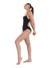 Speedo Black Endurance+ Thinstrap 1 Piece Swimsuit - Image 4 of 10
