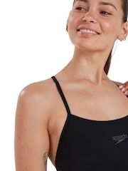 Speedo Black Endurance+ Thinstrap 1 Piece Swimsuit - Image 7 of 10